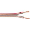 Reproduktorový kábel audio 2x2.5mm², 50m, meď, OFC (99,9% oxygen-free copper), transparentný