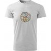 Yin & Yang strom - zima, leto - Klasické pánske tričko vyššej gramáže - 4XL ( Svetlosivý melír )