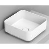 Ceramica Dolomite Noemi umývadlo 40x40 cm štvorec pultové umývadlo biela lesklá D311701