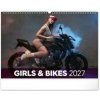 Nástenný kalendár Girls & Bikes 2027, 48 x 33 cm - autor neuvedený