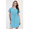 Vienetta s krátkym rukávom Book petrolejová