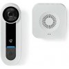 Videozvonček Nedis SmartLife Wi-Fi s kamerou (WIFICDP40CWT) biely