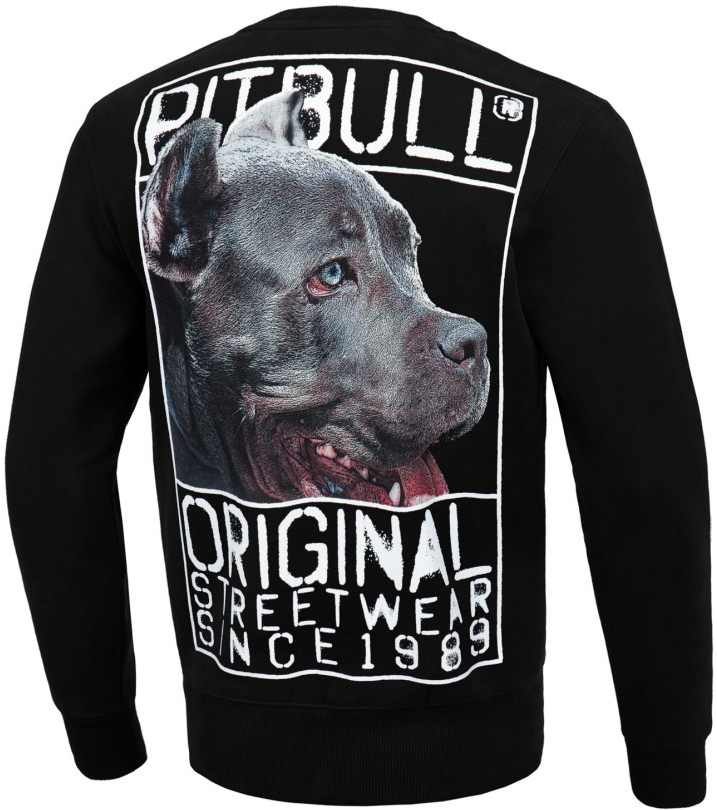 PitBull West Coast mikina bez kapucne ORIGIN black