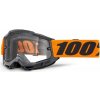 OKULIARE 100 % ACCURI 2 DUAL PANE KOL.ČIERNE/ORANŽOVÉ DVOJITÉ ENDURO SKLO