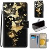 Peňaženkové 3D puzdro DRAWING na Huawei P50 Pro - Golden Butterfly Group