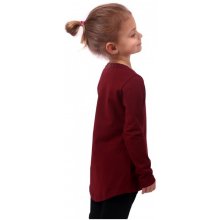 Jožánek dievčenské tričko dlhý rukáv vínové