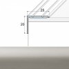 EFFECTOR Schodová lišta A36 Inox 270 cm samolepiaca