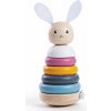 Bigjigs Toys Bigjigs Baby Dřevěná motorická nasazovací věž králíček