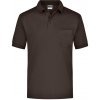 James & Nicholson Polokošile JN 26 s náprsní kapsou, krátký rukáv COT02002614505-brown 2XL Hnědá