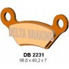 Brzdové doštičky Delta Braking KH609 pre stroje JCB, John Deere 08-14