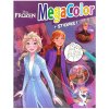 Omaľovánka FROZEN Ľadové kráľovstvo Disney 128 strán XL + nálepky Megacolor