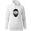 Florbal maska - Mikina dámská Cape s kapucí - 2XL ( Biela )