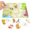Drevené puzzle LandToys LT307 zvieratká
