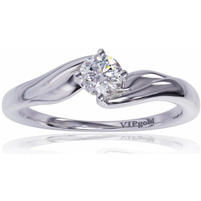 VIPgold Zásnubný prsteň s briliantmi z bieleho zlata R330 42224