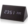 Digitálny LED budík s dátumom a teplomerom EuB8465 čierny, 15cm