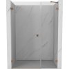 Mexen Lunar-B sprchové dvere s otváraním doľava 140 cm, priehľadné, kartáčovaná meď - 832S-140-050-65-00-L