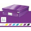 Leitz WOW Click & Store A4 28,1 x 10 x 37 cm, purpurová