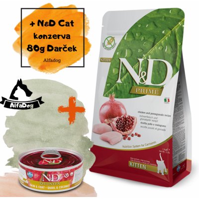 N&D PRIME CAT KITTEN Chicken & Pomegranate 10 kg