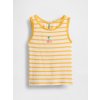 GAP Baby rebrovaný top Žltá 6-12M