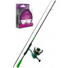 Prút Delphin WASABI Spin + Navijak ELIXIR 3T + Vlasec Method Spin 2,40m 30gr