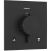 Hansgrohe Ecostat Comfort E - Termostatická batéria pod omietku, na 2 spotrebiče, matná čierna - 33711670