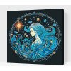 Vymalujsisam.sk Maľovanie podľa čísiel - Vodnár/Aquarius Veľkosť: 50x50cm, Rám: Na kartónovej doske