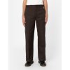 Hnedé nohavice DICKIES DOUBLE KNEE REC DARK BROWN Veľkosť nohavíc: 34x34