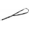 Šnúrka na krk - s karabínkou pre kľúče atď., čierna s logom CASSIDA