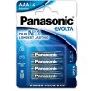 PANASONIC Alkalické baterie EVOLTA Platinum LR03EGE/ 4BP AAA 1, 5V (Blistr 4ks) 2781,00