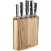 Blok na nože Lion Sabatier, 665084 BORNEO, blok na nože + 5 nožů Idéal, jasanové dřevo