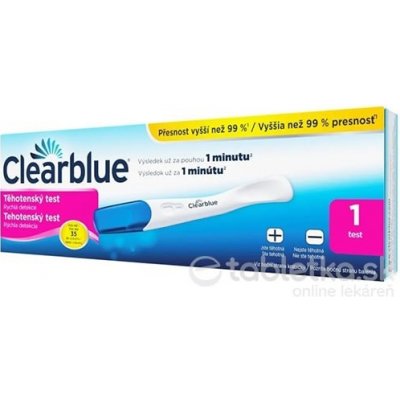 Tehotenský test Clearblue Rýchla detekcia - 1 ks