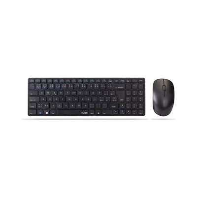 RAPOO set klávesnice a myš 9300M Wireless Multi-Mode Slim Mouse and Ultra-Slim Keyboard Black