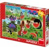 Dino Puzzle 3x55 dielikov Krtko a paraplíčko