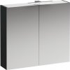 Zrkadlová skrinka s osvetlením Laufen BASE 80x18,5x70 cm sivá H4028021102661
