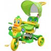 Ramiz Detský trojkolesový bicykel Duck Bike Zelená + zvuky + strieška + zábrana + opierka na nohy + riadidlá + úložný priestor