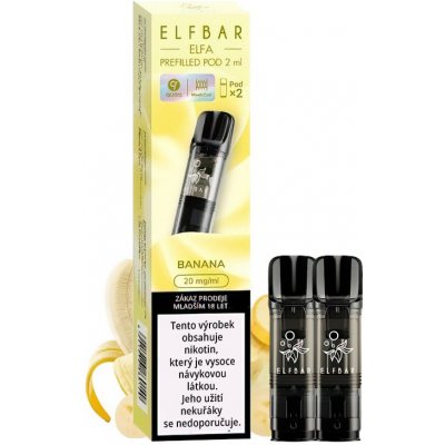 ElfBar Elfa Pro cartridge Banana 2x2ml 20 mg