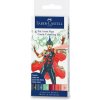 Popisovač Faber-Castell Pitt Artist Pen Comic mix farieb, 6 ks -
