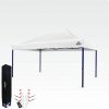 BRIMO Výstavný stan 3x4,5 m (45 mm oceľ) | Rýchla montáž, dlhá životnosť - bez 3 stien - Biela 30