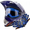 DETSKÁ CROSSOVÁ PRILBA ENDURO QUAD L + RUKAVICE + OKULIARE