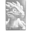 Vymalujsisam.sk Bodkovanie - Farebný dráčik Farba: Červená, Veľkosť: 20x30cm, Rám: Bez rámu, iba zrolované plátno