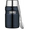 Thermos Style Termoska na jedlo so skladacou lyžicou a šálkou - tmavo modrá, 0,71 l