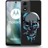 Picasee silikónový čierny obal pre Motorola Moto E14 - EARTH - Lebka 3.0