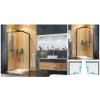 Aquatek WELLNESS BLACK A4 rohový sprchový kút 90x90 cm sklo Číre,rohový vstup,Posuvné dv AQ WELLNESSBLACKA4CR9062 (Štvorcový sprchový kút 90x90 cm, čierny)