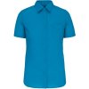 KARIBAN VINTAGE JUDITH K548 / Dámska košeľa s krátkym rukávom - bright turquoise XS