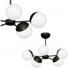 EUlight by MILAGRO Stropné svietidlo Sfera, 5x biele sklenené tienidlo, b, x