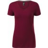 MALFINI PREMIUM Tričko Action V-neck, dámské, krátký rukáv MAL-7018615 L Garnet