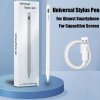 MAGNETICKÉ PERO STYLUS DOTYKOVÉ PERO PRE TELEFÓN A TABLET BIELY USB-C