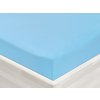Jersey napínacie prestieradlo JR-017 Azúrovo modré 90 x 220 - výška 20 cm
