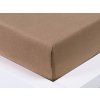 XPOSE® Jersey plachta Exclusive na vysoký matrac - hnedá 90x200 cm, Jersey