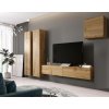 Cama Meble Obývačka VIGO 25 biely mat/latte lesk 260 cm x 180 cm x 40 cm